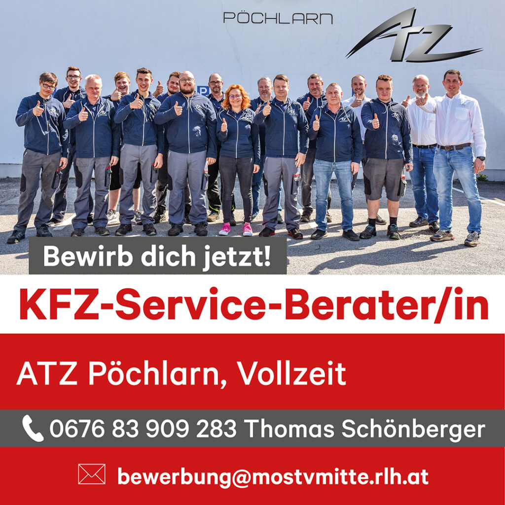 Offene Stelle: KFZ-Service-Berater ATZ Pöchlarn