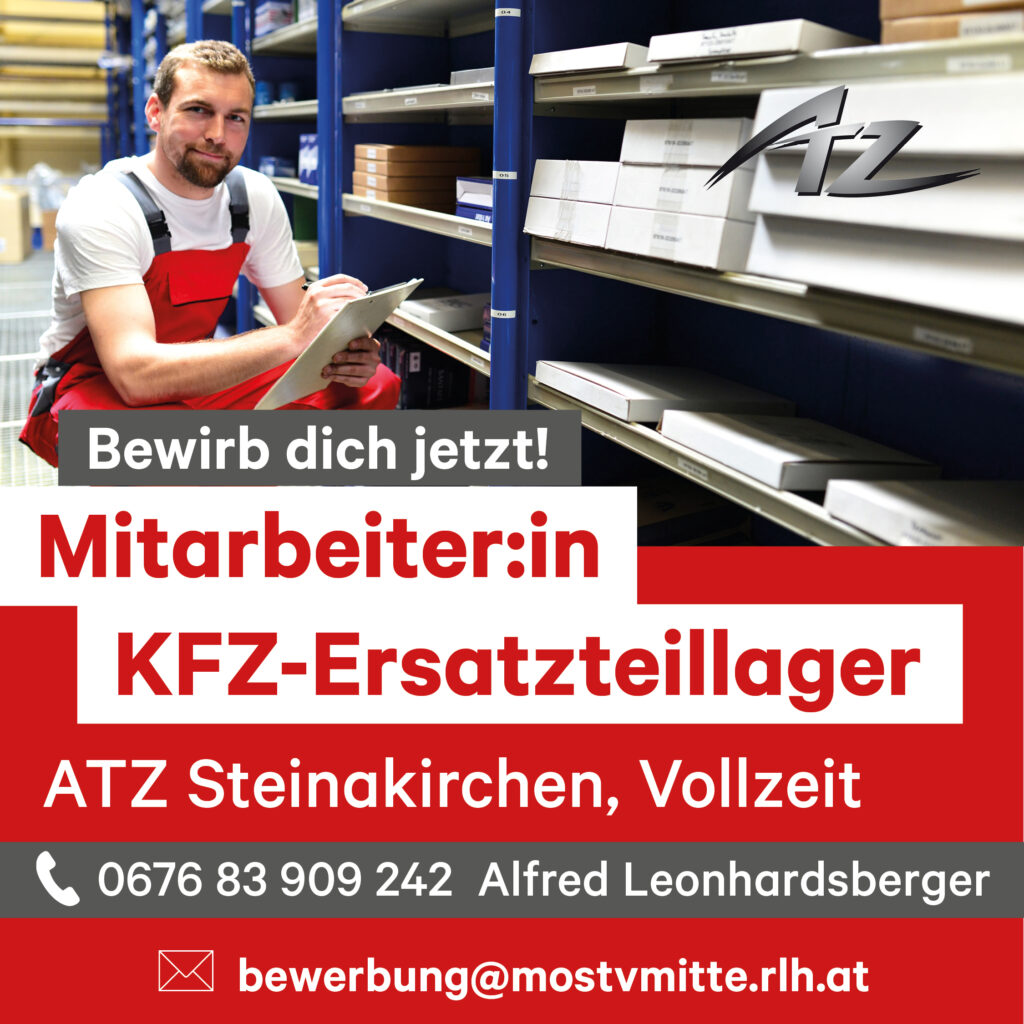 Job ATZ Steinakirchen Ersatzteillager Mitarbeiter:in