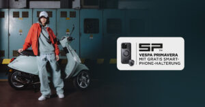 Aktion von Vespa: Handyhülle + Halterung gratis