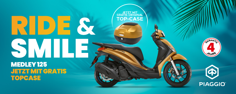 Piaggio Medley Aktion inkl. gratis Top-Case